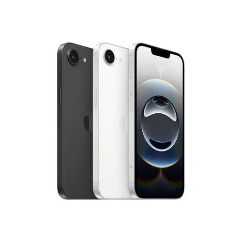 Apple iPhone 16e (Black/White).